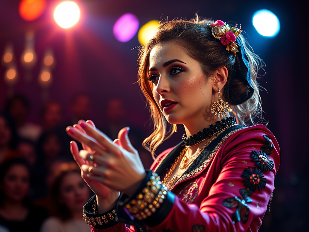 a women magician performing show