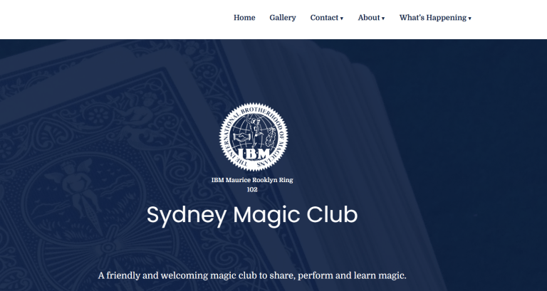 Pages 1 Screenshot 2025 04 02 181311Home page Sydney magic club 768x409