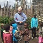 Performing for th children in Kenya