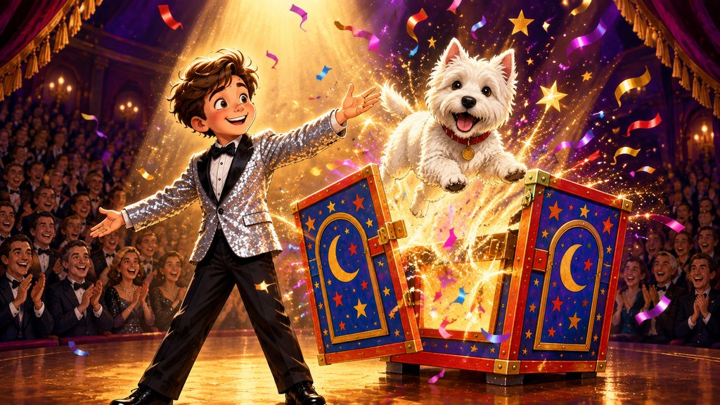 Noah's Magic Journey- The Fireman's Ball- Full Video 5 Image 12 Angel bursts out triumphantly