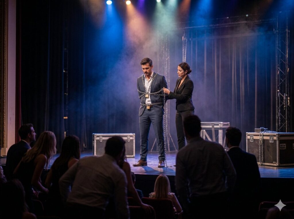 The Ultimate Guide to Booking Magic: Explaining Performance Styles & Acts 6 escapology